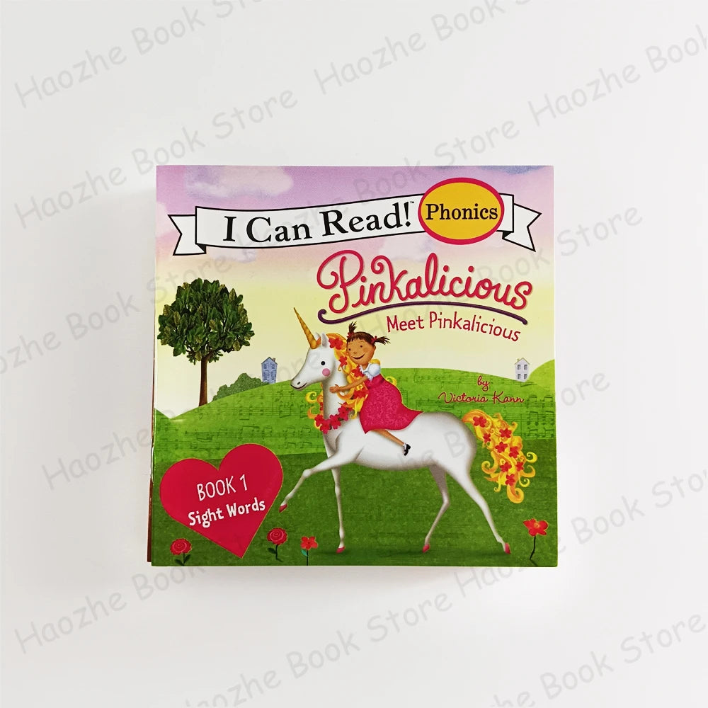 12 Books Pinkalicious I Can Read Phonics English Picture Book Story Pocket Book for Children Kids Montessori Bedtime Reading