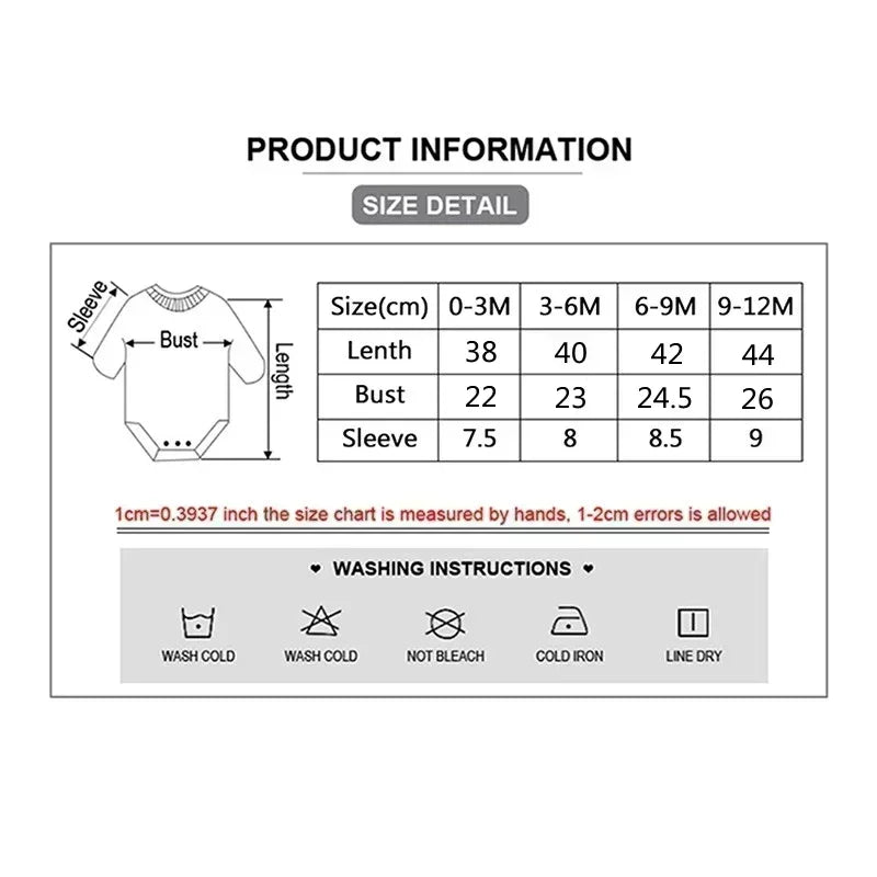 Pure Cotton The Baby Said Exquisite Print Cloths Comfortable Soft Onesie Bodysuit for Baby Jumpsuit for 0 To 12 Months Newborn