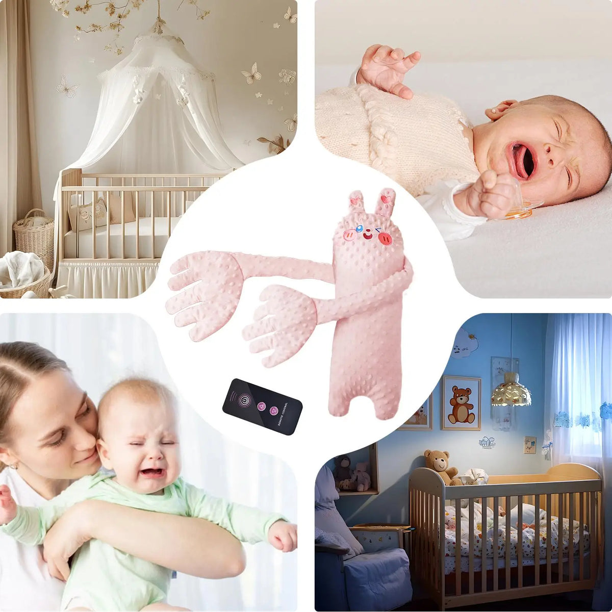 Remote Control Electric Baby Sleep Toy Baby Sleep Aid Companion Cartoon Patting Patter Cartoon Baby Sleep Aid Soother Pillow