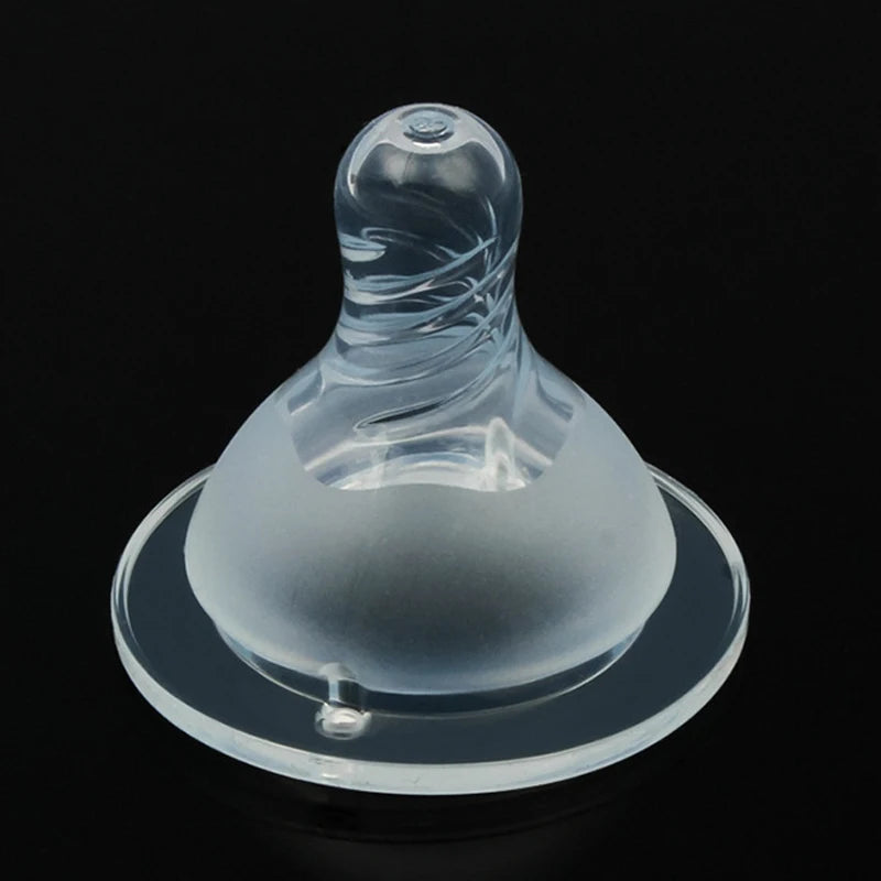 5cm Baby Silicone Wide Mouth Nipples Pacifier 100% Bpa Free Liquid Silicone Wide Neck Bottle Nipple Pacifiers Anti-Colic Hole