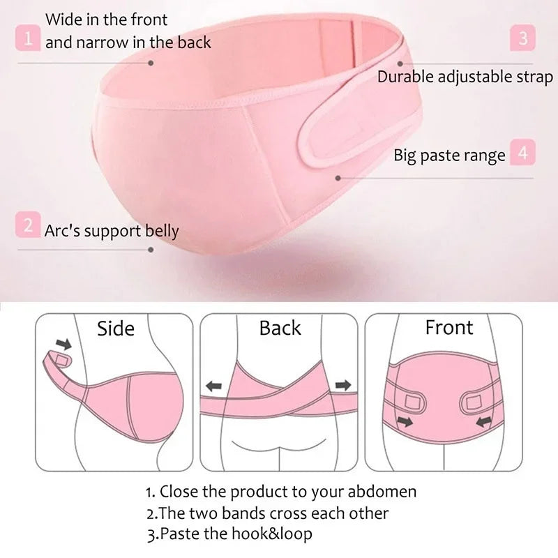 Pregnant Women Support Belly Band Back Clothes Belt Adjustable Waist Care Maternity Abdomen Brace Protector Pregnancy