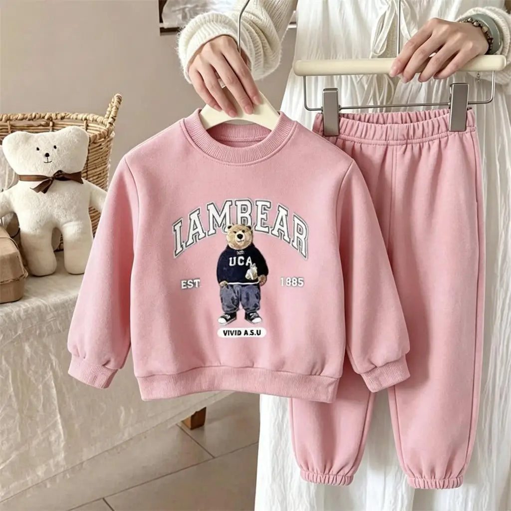 Child New Design Sweatshirts Outfits 1-7Years Old Boys Girls Fashion Hoodie+Pants 2Piece Set Outer Wear Toddler Trendy Wear