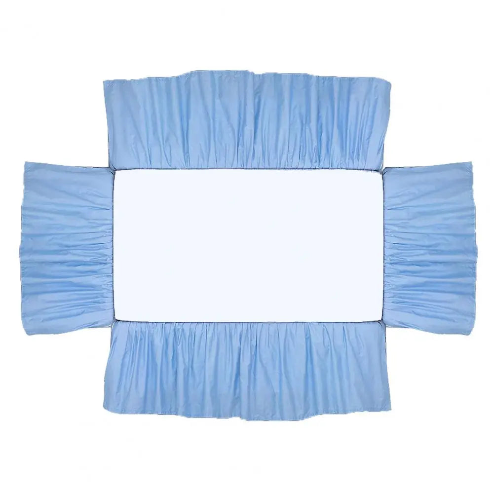 Nursery Decor Accessory Soft Elastic Baby Crib Bed Skirt for Bedroom Easy Installation Dust Cover Pleated Toddler for Boys