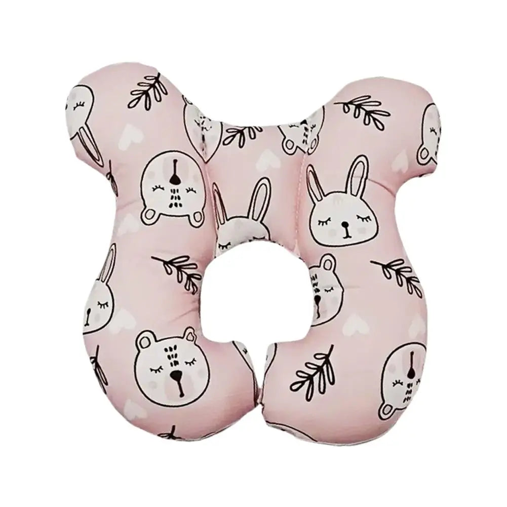 Baby U-shaped Neck Support Pillow Soft Cotton Travel Headrest for Car Seat Stroller Airplane Toddler Cushion for 0-3 Years Old