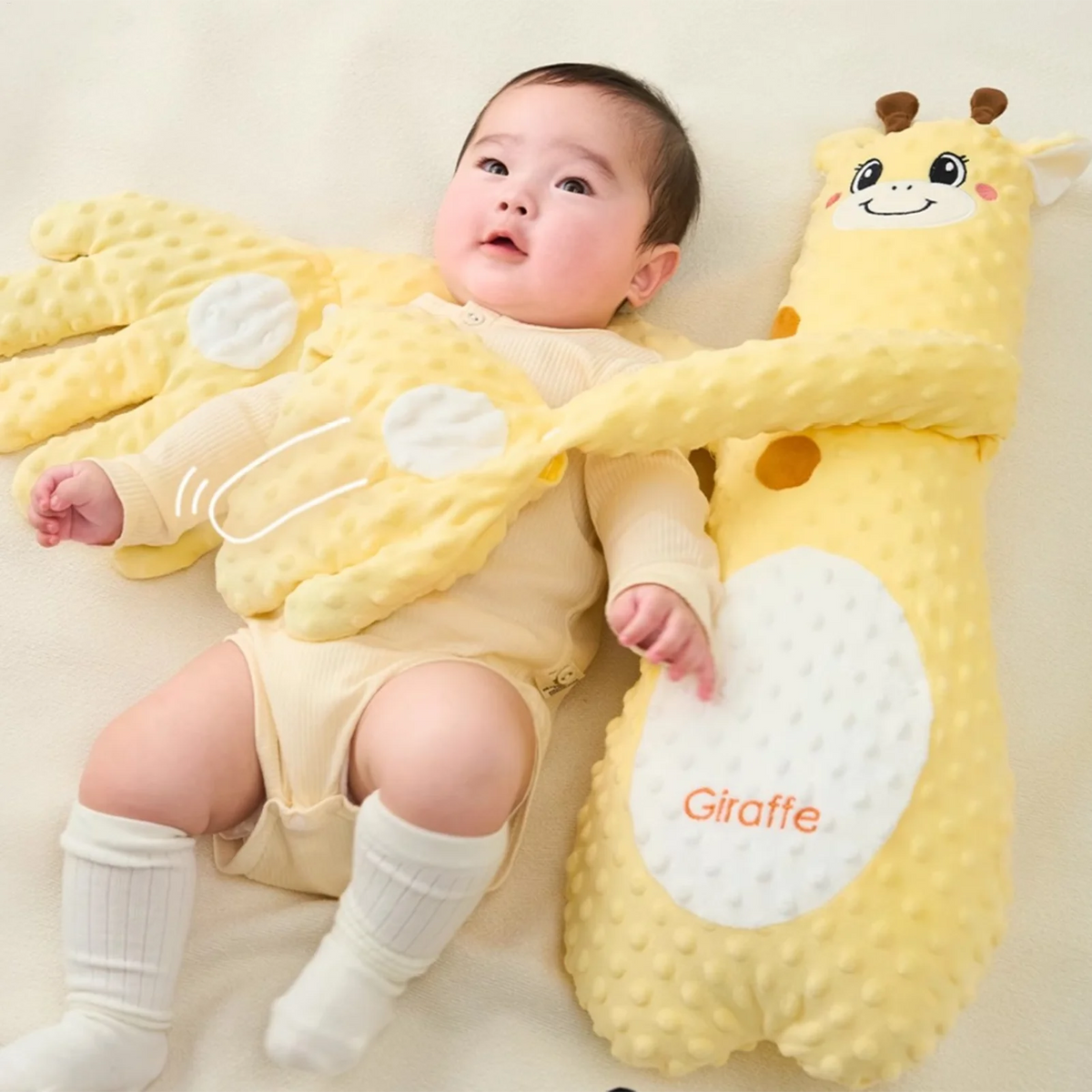 Baby Sleep Toy Baby Patter with 3 Adjustable Modes Interactive Stuffed Animal Shape Cushion Cozy Companion for Car Seat Nursery
