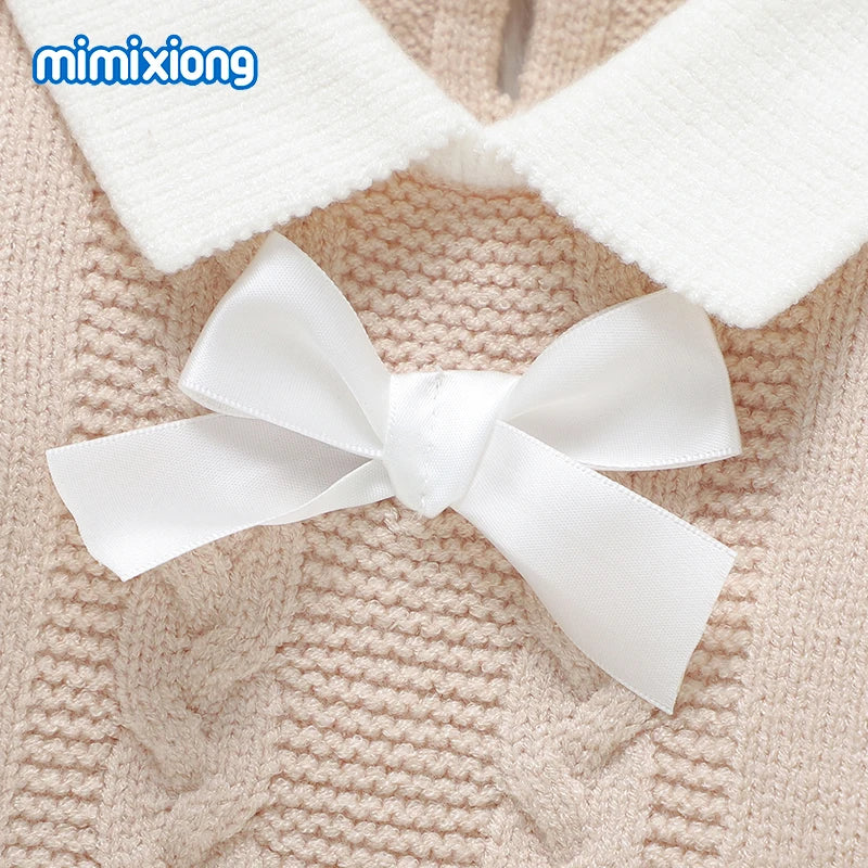 Fashion Baby Girl Clothes Sets Autumn Camel Turtle Neck Long Sleeve Knit Newborn Sweater Shirts+Pants Outfits 2pc Infant Costume