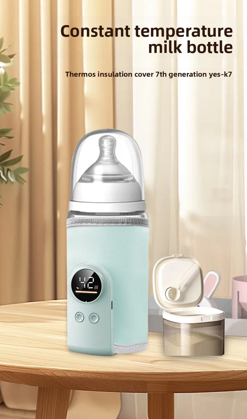 USB Baby Milk Warmer Baby Nursing Cup Heater Portable Smart Temperature Control Bottle Warmer Sleeve Outdoor Travel Accessories