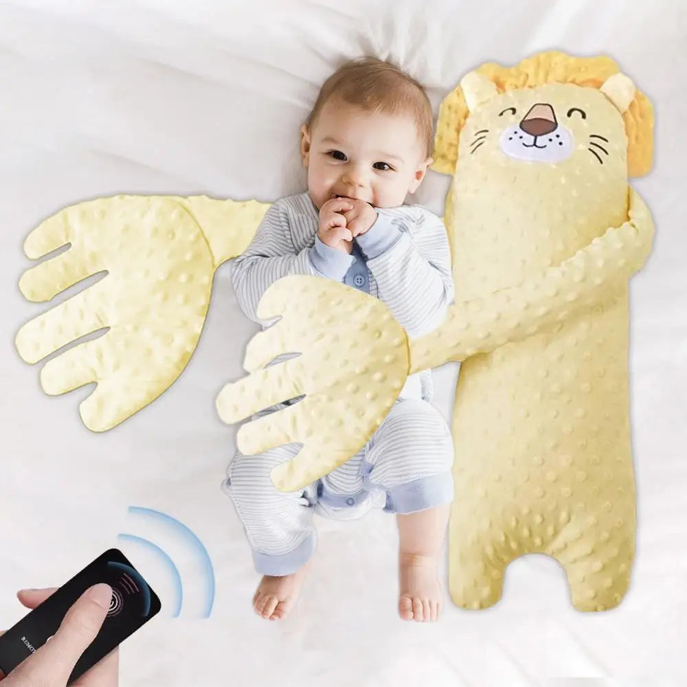 Remote Control Electric Baby Sleep Toy Baby Sleep Aid Companion Cartoon Patting Patter Cartoon Baby Sleep Aid Soother Pillow