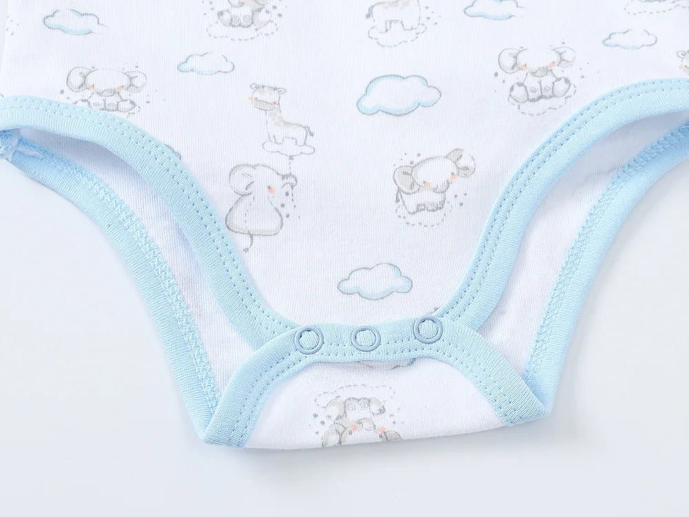 100% Cotton Newborn Autumn & Winter Long-sleeved Rompers Set 0-12M Baby Clothes Set Bodysuits One-Pieces Winter Baby Clothes