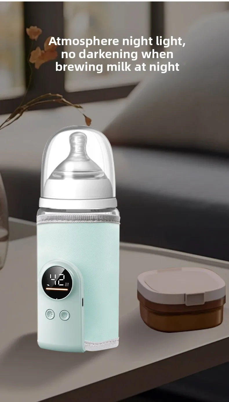 USB Baby Milk Warmer Baby Nursing Cup Heater Portable Smart Temperature Control Bottle Warmer Sleeve Outdoor Travel Accessories