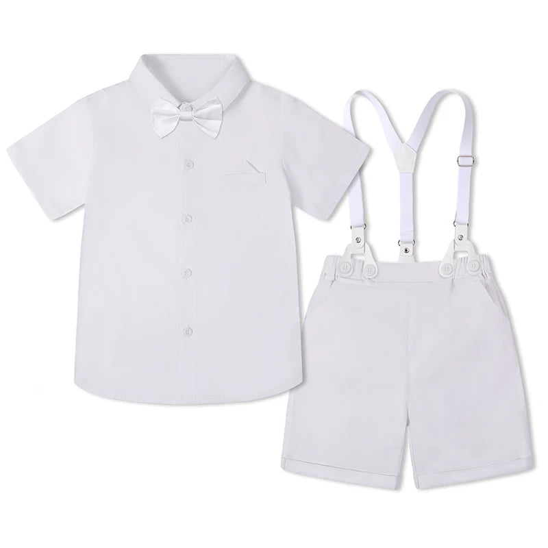 Baby Boy Clothes Toddler Wedding Outfit Kids Formal Birthday Party Suit Set Infant Graduation Piano Performance School Clothes