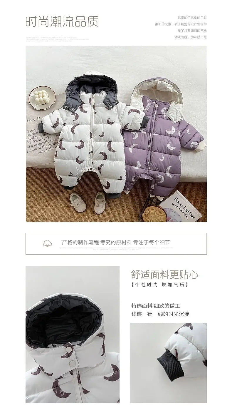 2026 Newborn Baby Clothes Winter Rompers Jumpsuit Cotton Jacket Outwear Girls' Thick Warm Climbing Clothes Bodysuits One-Pieces