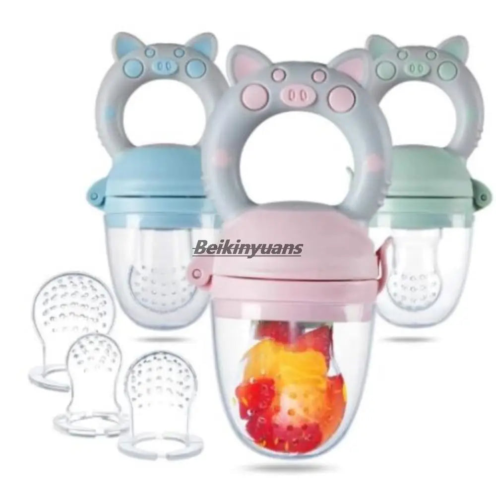 Newborn Pacifier Feeder For Baby pacifier Food Grade Silicone PP Training Nipple Milk Fresh Fruit Nibbler Teat Pacifier Bottles