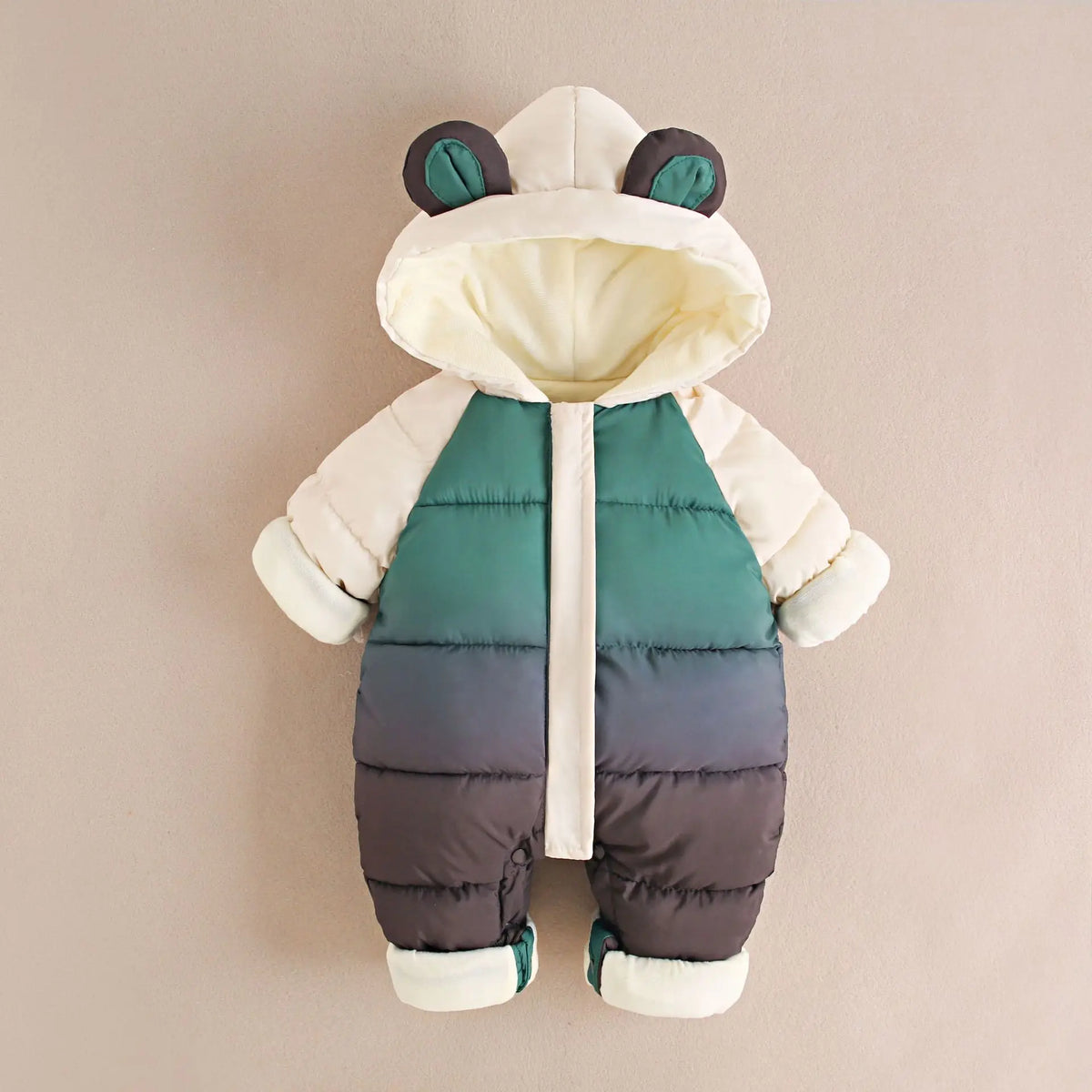Newborn Clothes  Winter Cozy Winter Jumpsuit for Newborns, Warm Snug-Fit Romper with Hood, Soft Active Play Wear for Babies