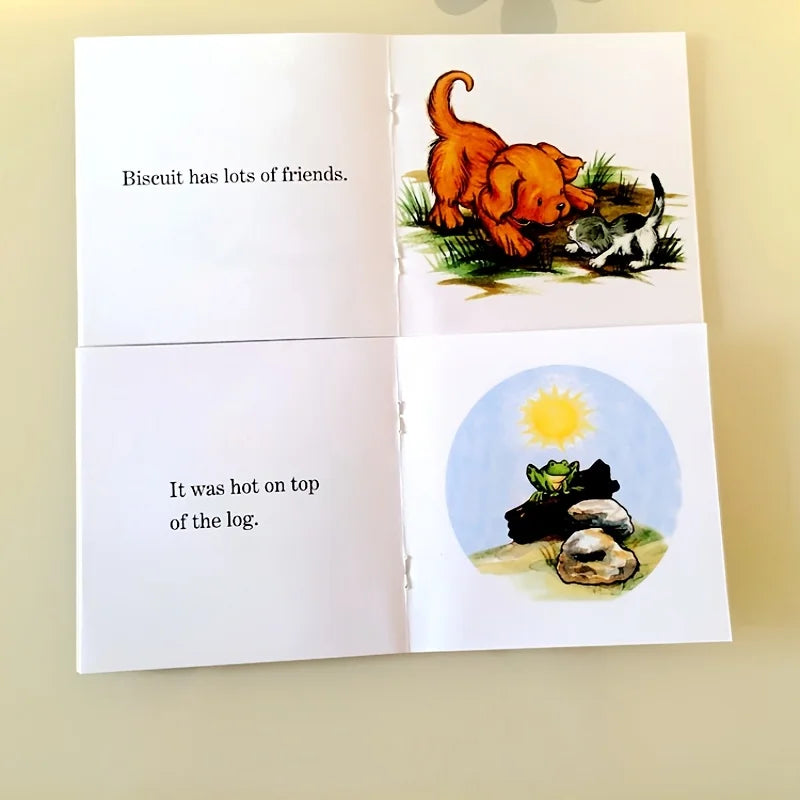 Phonics Readers 12-Book Set,Biscuit The Dog Children's Books for Early Learning, English Beginner Reading Collection,Sekx Tablet
