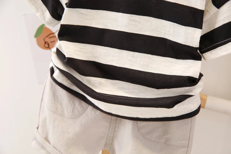 0-5 Years Old Baby Cotton Clothes Suits Fashion Summer Kids Boys Clothing Sets Handsome