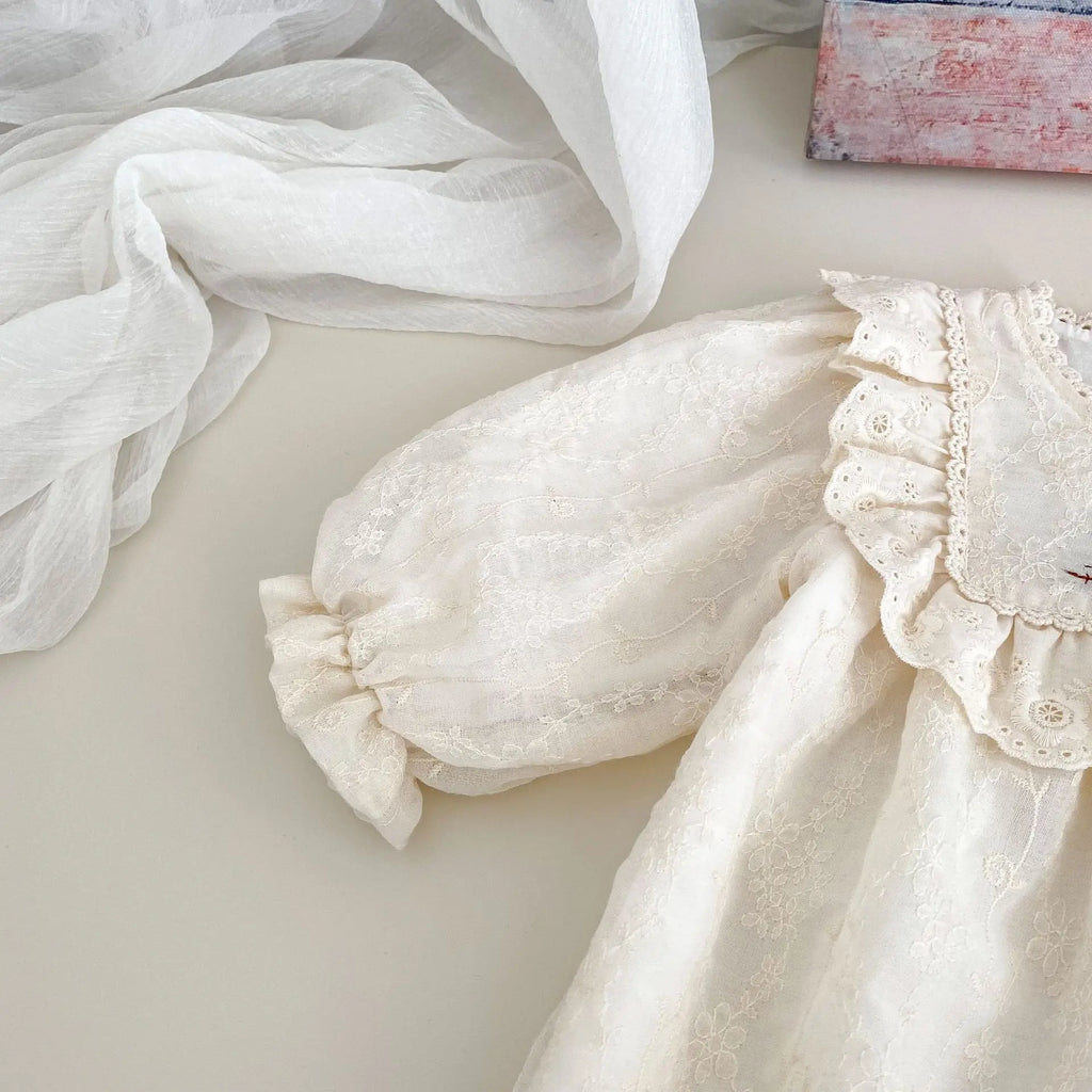Newborn Baby Clothes Girl Spring Summer 2025 Floral Lace Baby Girl Romper Clothes Cotton Infant Baby Bodysuit Girl Jumpsuit
