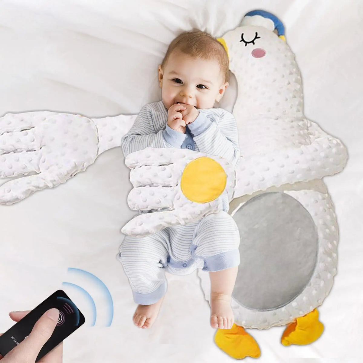 Remote Control Electric Baby Sleep Toy Baby Sleep Aid Companion Cartoon Patting Patter Cartoon Baby Sleep Aid Soother Pillow