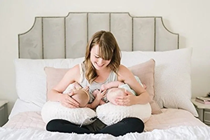 Baby Twin Pillow Multi Functional Nursing Pillow Anti Overflow Spitting Pillows Cushion for Newborns Feeding Bed Baby Nest
