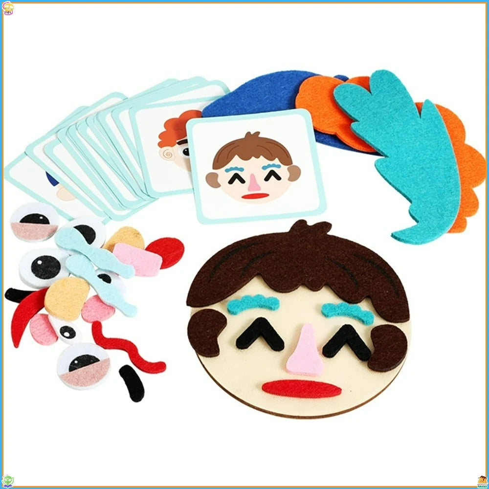 Montessori Toy for Toddlers 3-6, Kid's Social Emotional Learning Toys, Early Educational Children's Handmade/Creative DIY Toys