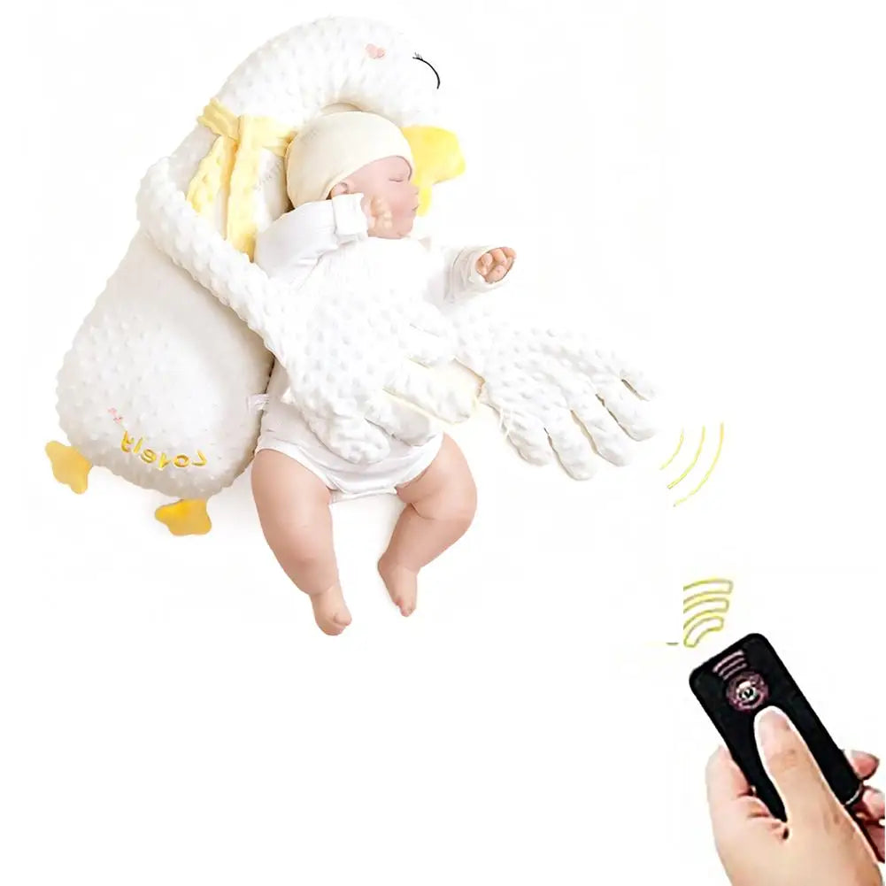 Cartoon Baby Sleeping Patting Doll with Soothing Palm Remote Control Electric Baby Hand Pillow Soothing Palm Patting For Toddler