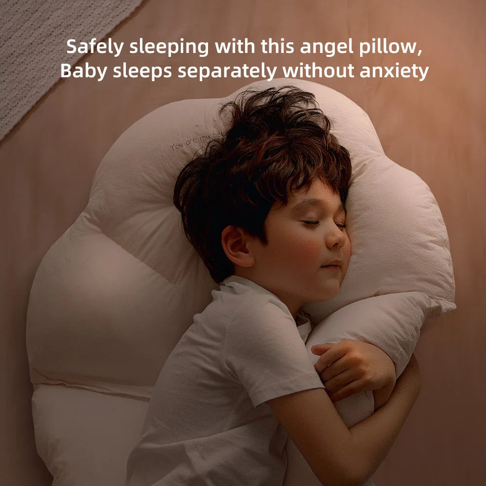 Sunveno Kids Pillows Removable Surround-Style Children Sleep Pillow Cuddle Cushion Soothing Pillow for 2-6 Years