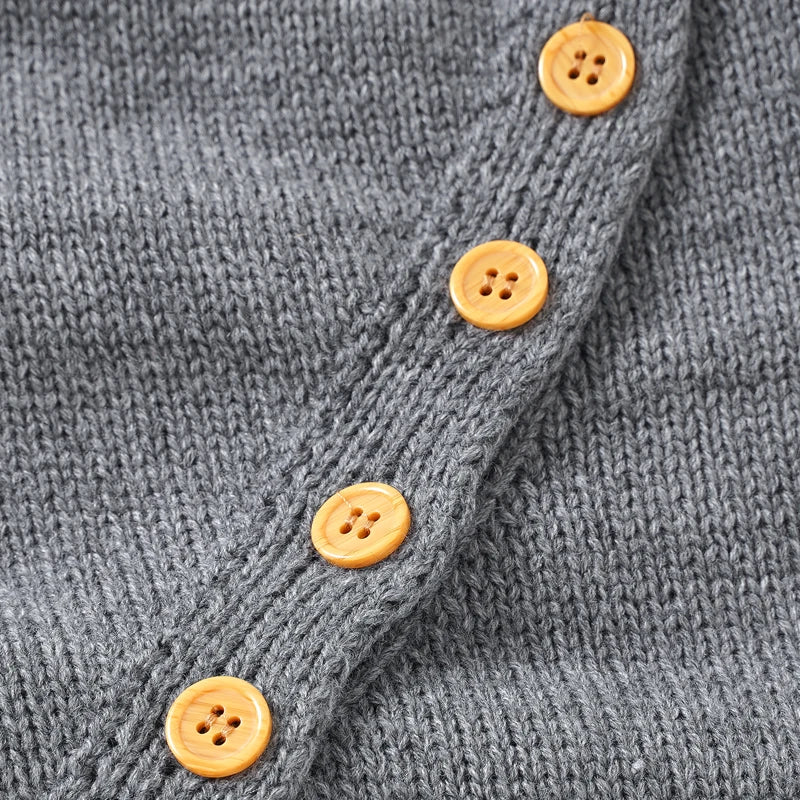 Baby Rompers Clothes Spring Autumn Solid Full Sleeve Knitted Newborn Infant Boys Girls Jumpsuits Hats Outfits Sets 0-18m Costume