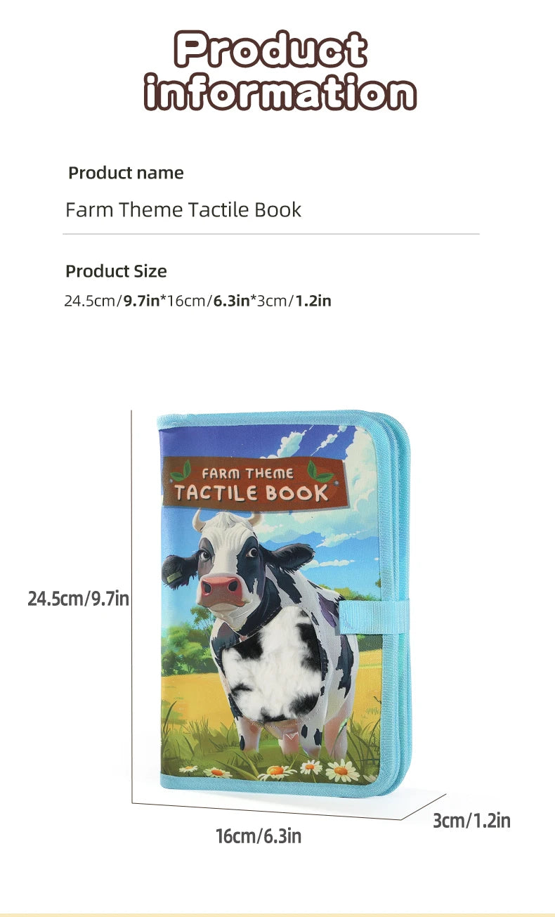 Children's Enlightenment and Early Education Cognitive Picture Books Simulated Animals Unstoppable 3D Books Touch Books Farm