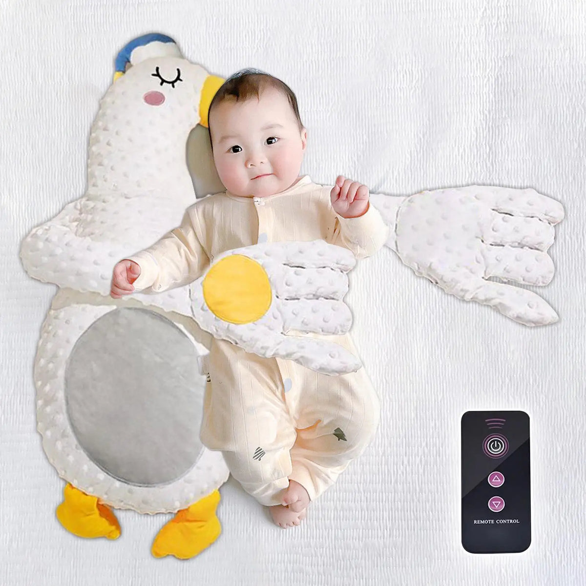 Remote Control Electric Baby Sleep Toy Baby Sleep Aid Companion Cartoon Patting Patter Cartoon Baby Sleep Aid Soother Pillow