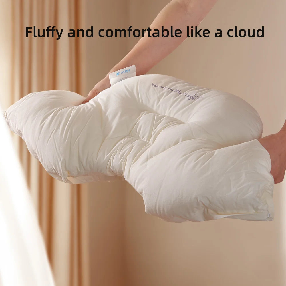 Sunveno Kids Pillows Removable Surround-Style Children Sleep Pillow Cuddle Cushion Soothing Pillow for 2-6 Years