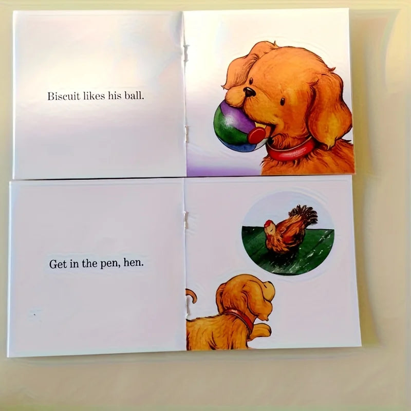 Phonics Readers 12-Book Set,Biscuit The Dog Children's Books for Early Learning, English Beginner Reading Collection,Sekx Tablet