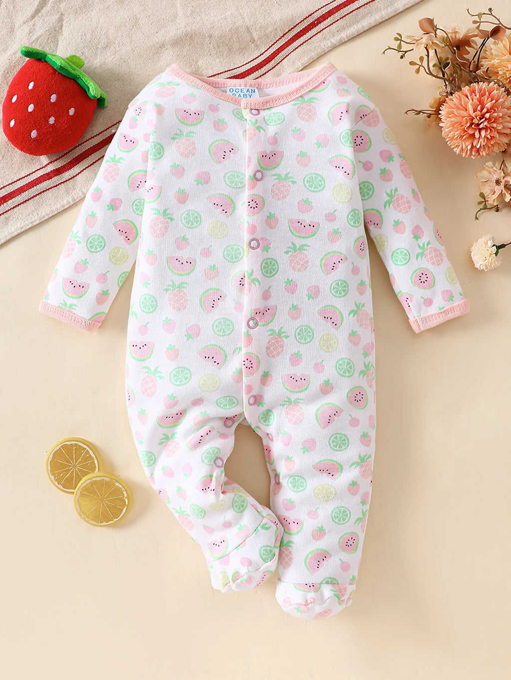 Newborn Baby 8-Piece Clothing Layette Set 100% Soft Combed Cotton Cute Grey Bear Print Infant Romper Bodysuit Hat Bib Outfit Gif
