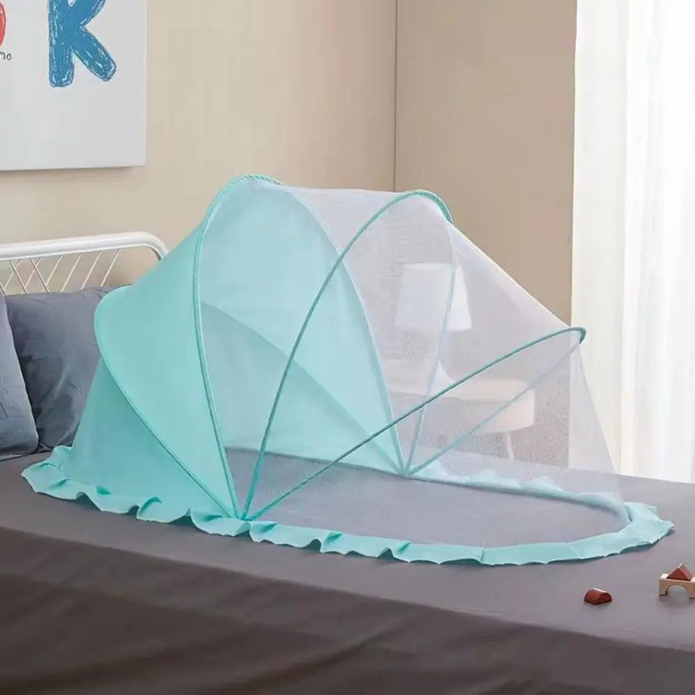 Folding Baby Crib Mosquitoes Net Breathable Soft Infant Mosquito Net Bed Portable Full-Coverage Mesh Sleeping Net Baby Sleep