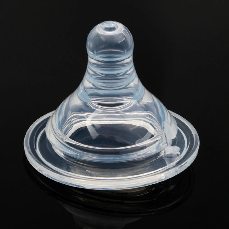 5cm Baby Silicone Wide Mouth Nipples Pacifier 100% Bpa Free Liquid Silicone Wide Neck Bottle Nipple Pacifiers Anti-Colic Hole