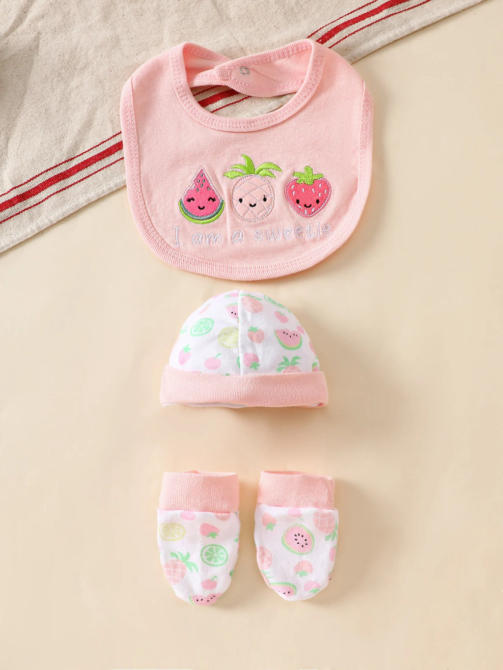 Newborn Baby 8-Piece Clothing Layette Set 100% Soft Combed Cotton Cute Grey Bear Print Infant Romper Bodysuit Hat Bib Outfit Gif