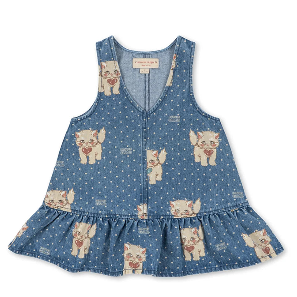 26 KS Toddler Girls Denim Overalls Boys Lemon Jacket Jeans Girl Cat Vest Dress Children Clothes Set Kids Fashion Outerwear Pants