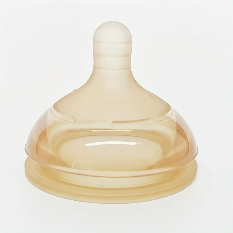 4oz,8oz High Borosilicate Glass Baby Bottle,Nipple,Wide-Neck Feeding Bottle with Bottom Air Balance Hole/Valve,Glass Milk Bottle