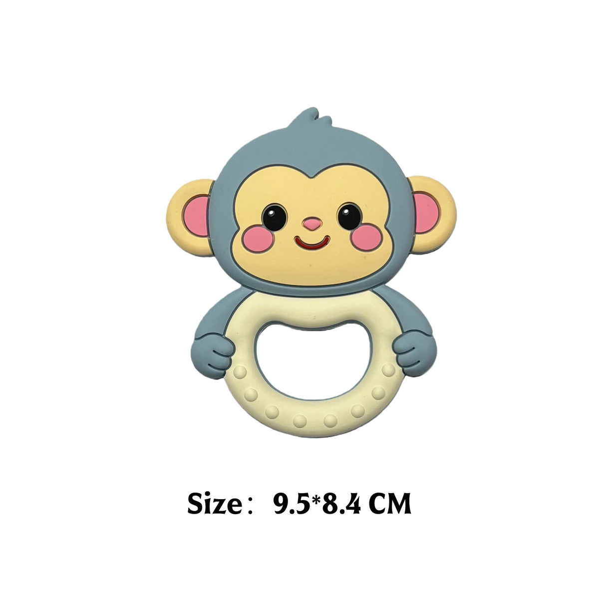 Baby Teether 0 To 6 Months BPA Free Silicone Chewing Teething Toy Pacifier Chain Making Cartoon Animal Pattern Silicone Baby Toy