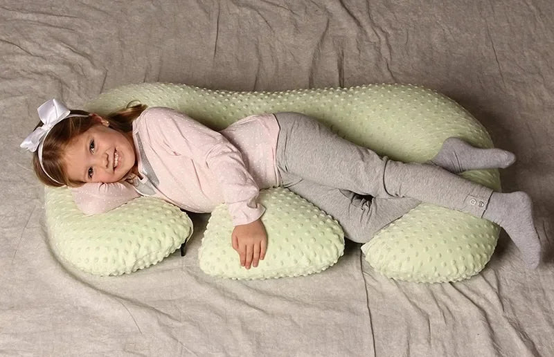 Baby Twin Pillow Multi Functional Nursing Pillow Anti Overflow Spitting Pillows Cushion for Newborns Feeding Bed Baby Nest