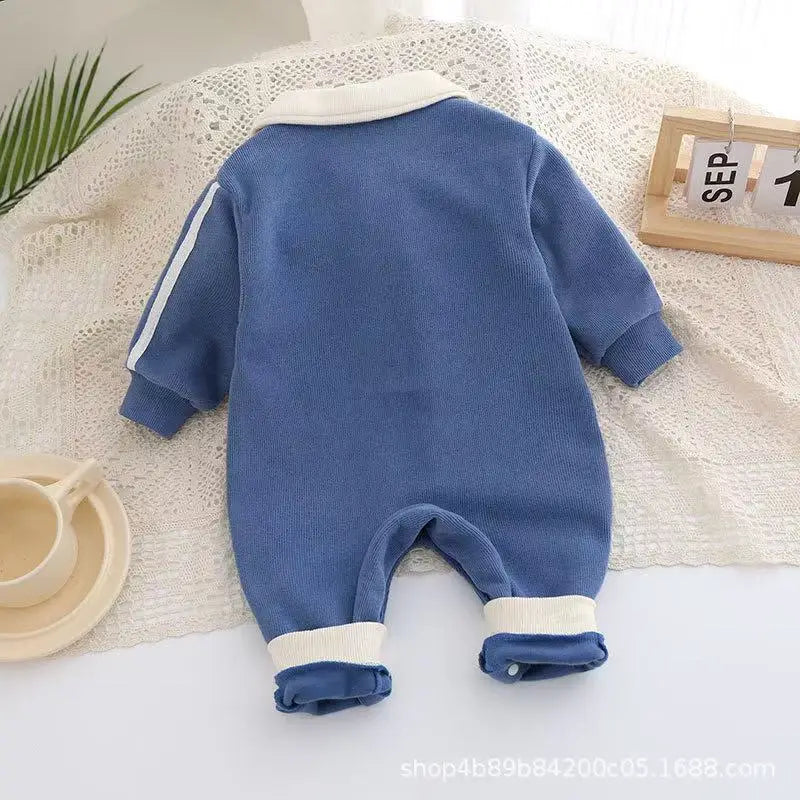 2025 Baby Clothes Boys Girls Babies Handsome Onesies Newborn Outing Outfit Birthday Super Cute Spring and Autumn Clothes Rompers