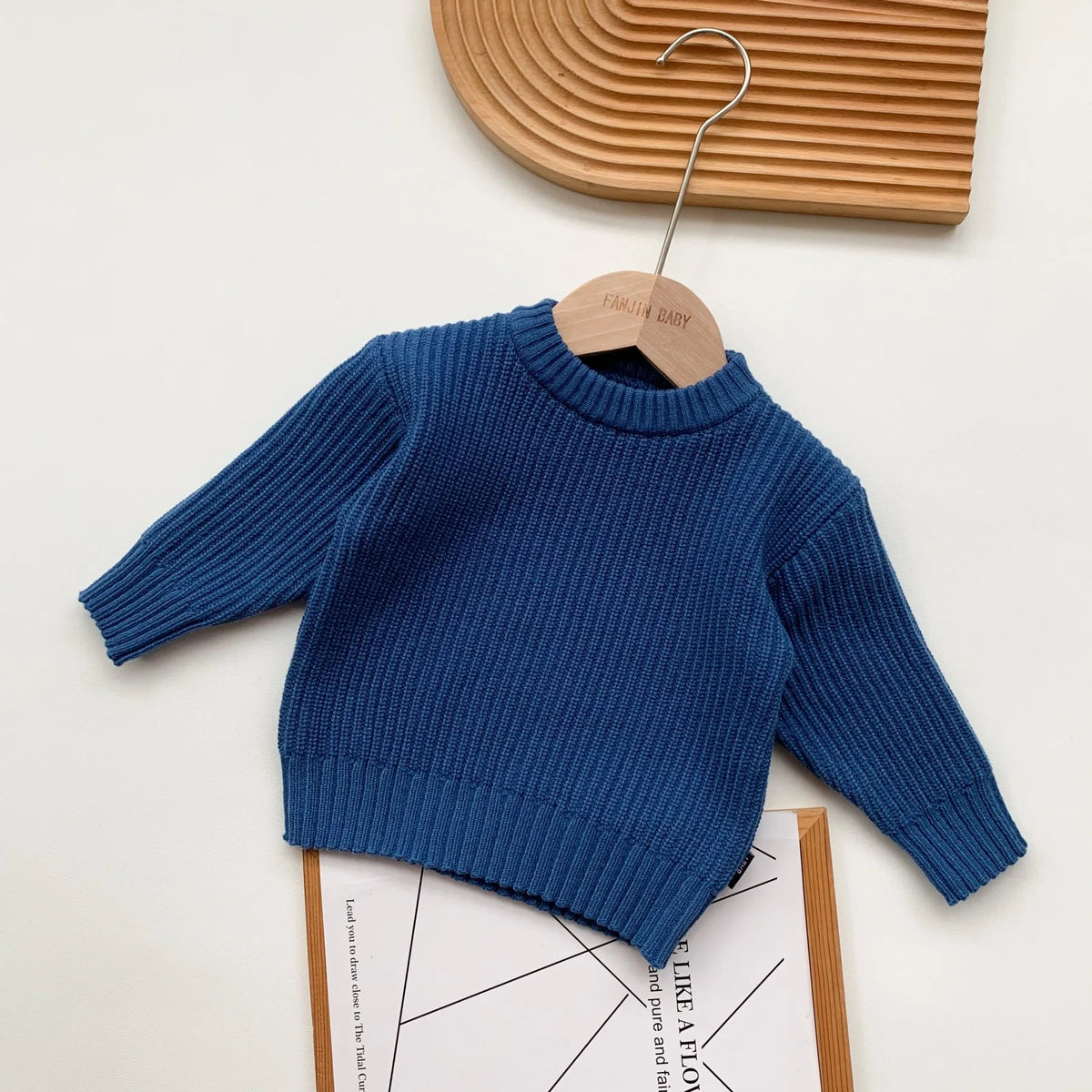 0-6Yrs Baby Boys Sweaters Spring Autumn Children Solid Color Basic Warm Knit Sweater Kids Girls Baby Pullover Sweaters Clothes