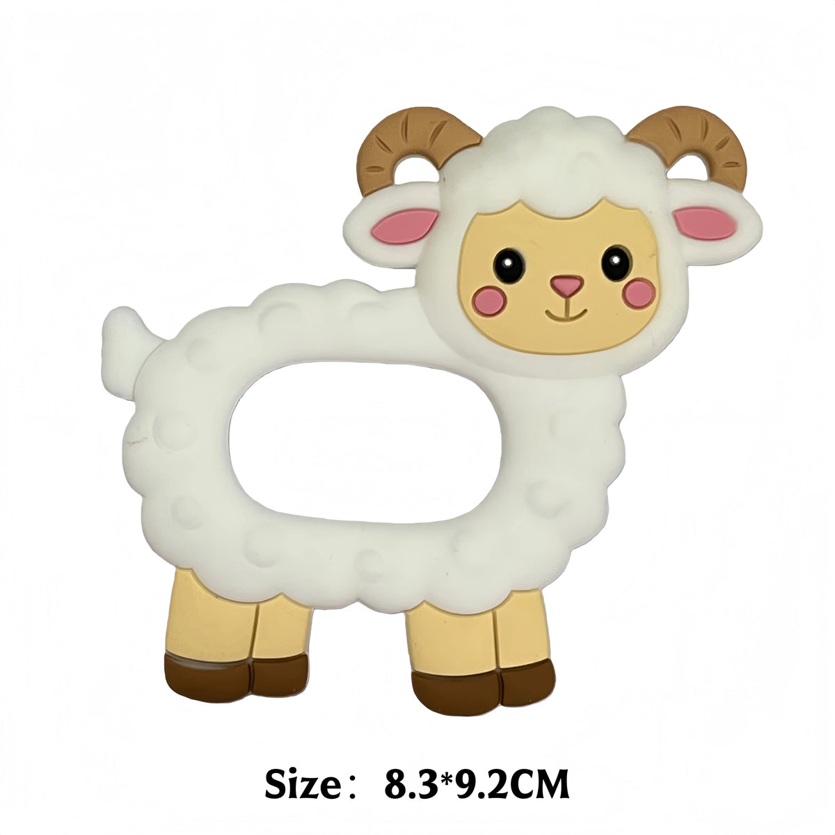 Baby Teether 0 To 6 Months BPA Free Silicone Chewing Teething Toy Pacifier Chain Making Cartoon Animal Pattern Silicone Baby Toy