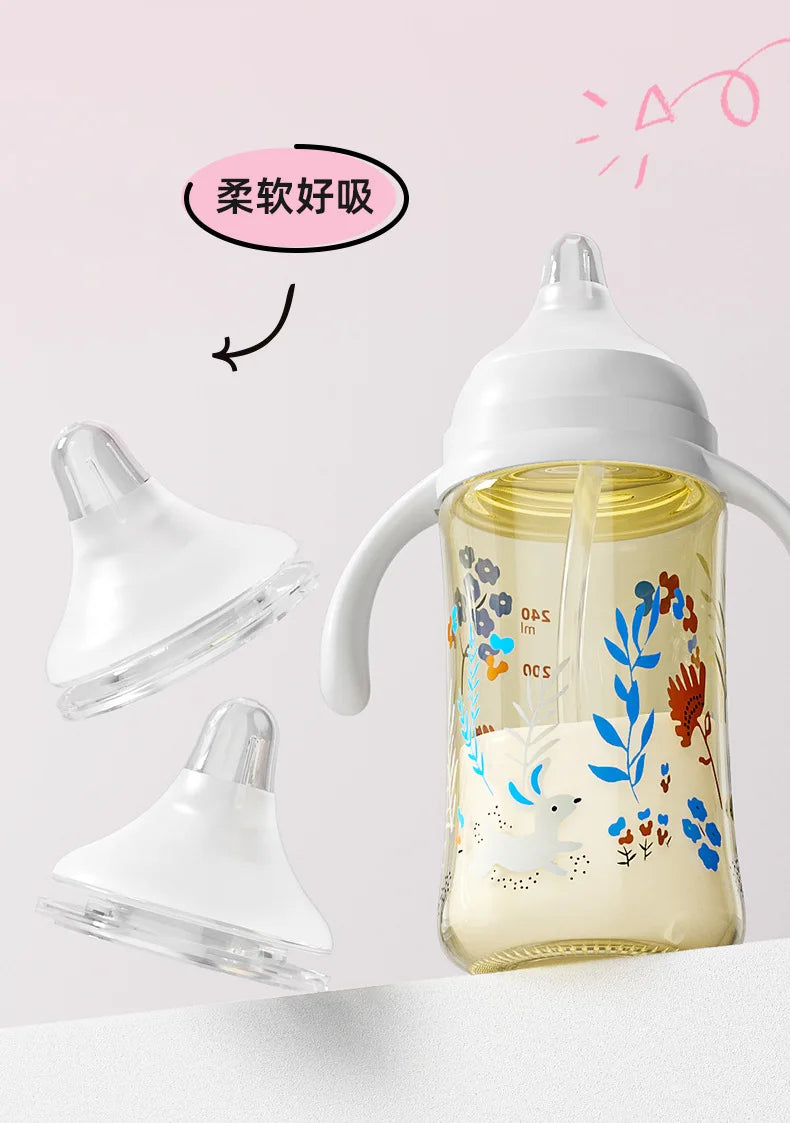 Baby nipples /for pigeon 2nd / 3rd generation bottles, silicone natural taste, wide diameter 5CM universal nipple/