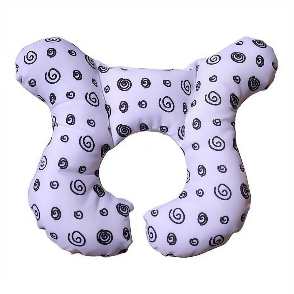 Baby U-shaped Neck Support Pillow Soft Cotton Travel Headrest for Car Seat Stroller Airplane Toddler Cushion for 0-3 Years Old