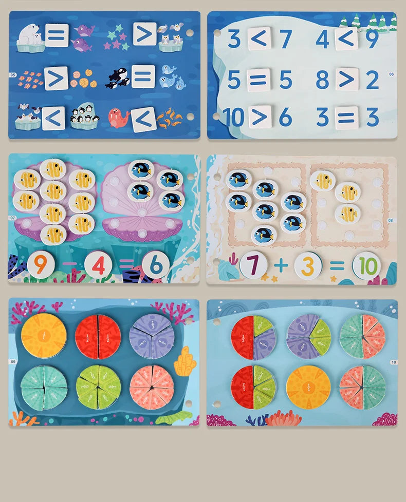 Montessori Baby Busy book My First Quiet Book Paste Early Learning Education Ty Children Toy Matching Game for Babies 2 3 Years