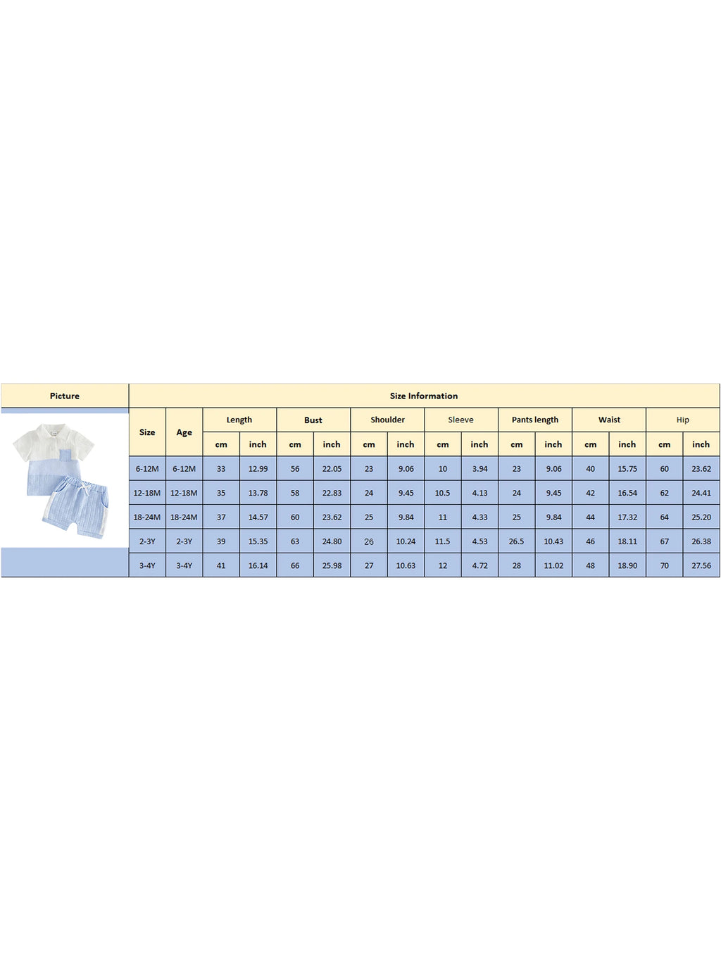 0-4Y Baby Boys Summer Outfits Contrast Color Lapel Short Sleeves T-Shirt Elastic Shorts Set Casual Boys 2 Piece Clothes Set