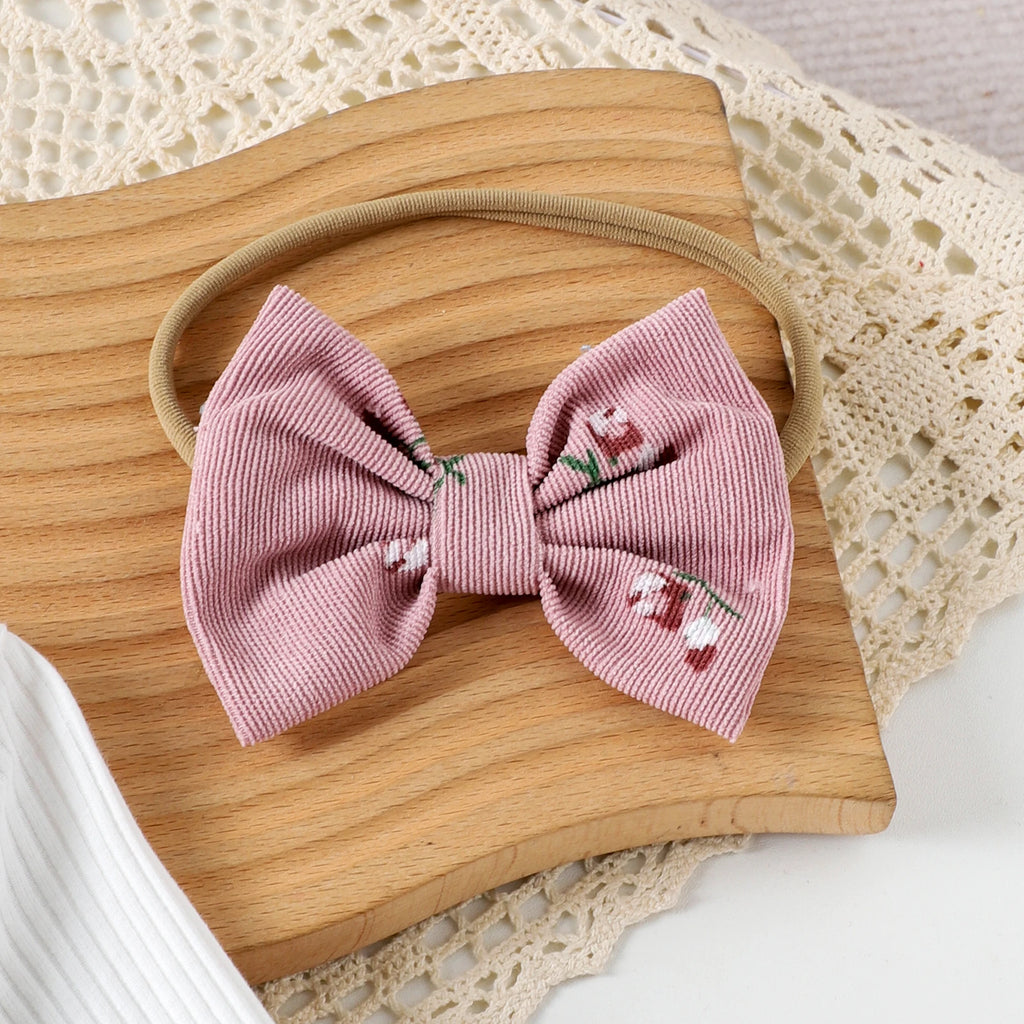 Spring and Autumn New Style Girls Are Sweet and Comfortable 1-4 Years Old White Long-Sleeved Color Matching Top + Trousers