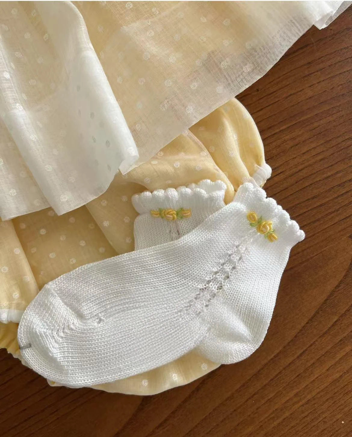 0-12Y Baby Girl Summer Handmade Embroidery Smocked Yellow Vintage Princess Dress for Birthday Photography Holiday Eid A267