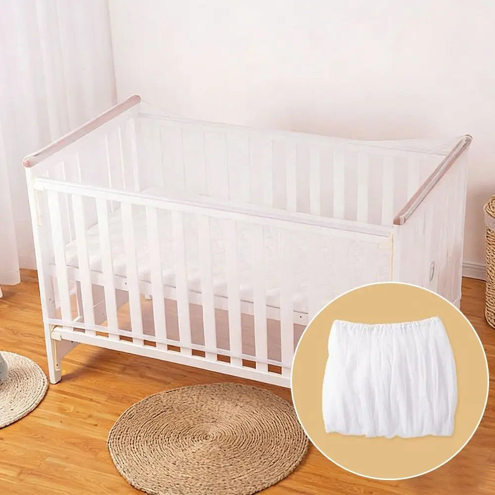 Mosquito Crib Mosquito Net Washable Foldable Baby Cot Cover Breathable Full-face Stroller Safety Tent for Holidays Travel Summer