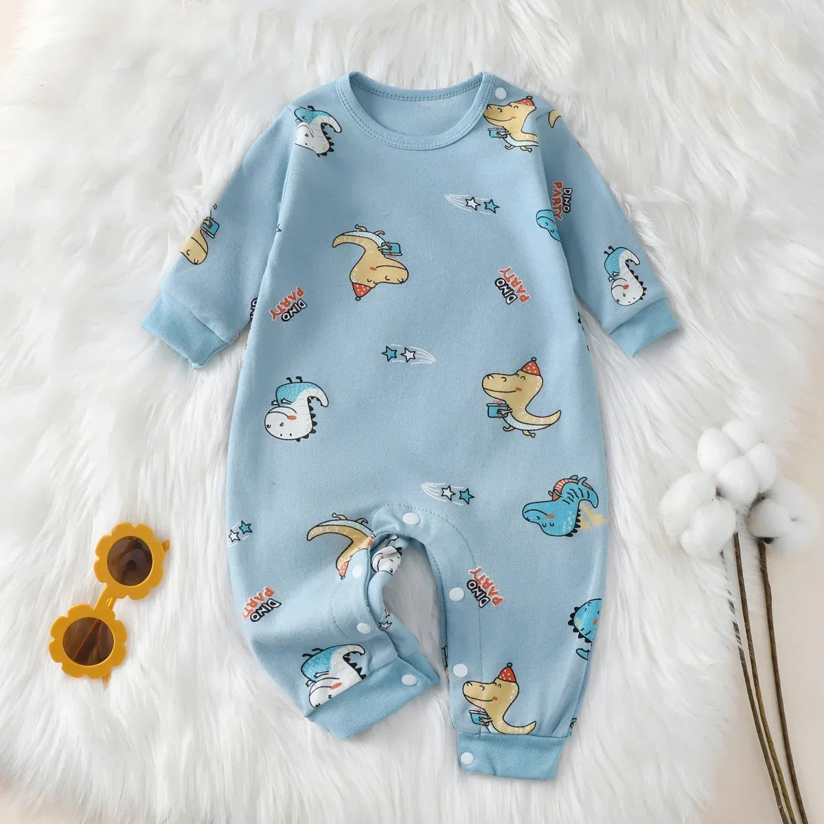 Newborn Baby Romper Autumn New 100% Cotton Girl Boy 0-18M Cute Spring Long Sleeve Soft Infant Clothes